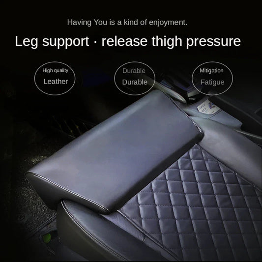 Car Seat Extender Pad Leg Support Pillow Memory Foam Knee Cushion Long-Distance Driving Driver Protector Mat Cover Accessories