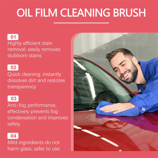Car Glass Oil Film Remover – Hydrophobic Cleaning Board & Coating Kit