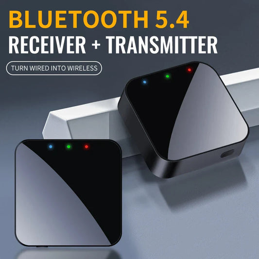 Bluetooth 5.5 Audio Transmitter & Receiver – 3.5MM AUX HiFi Stereo Wireless Adapter with aptX Adaptive/HD/LL