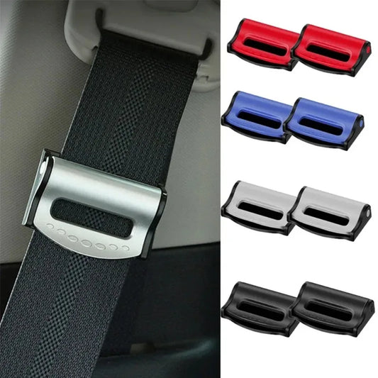 2pcs Universal Seat Belt Limiter – Anti-Pinch Buckle Adjustable Anti-Slip Clip, Easy Installation Auto Accessories